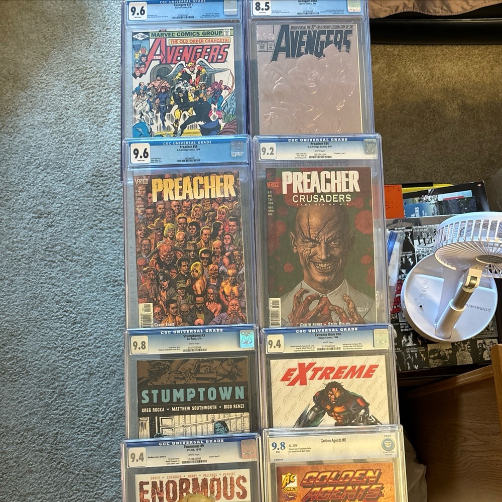 Marvel Comic Book lot. 8 CGC & CBCS. 8.5 Up To 9.8. Avengers. Preacher And More.